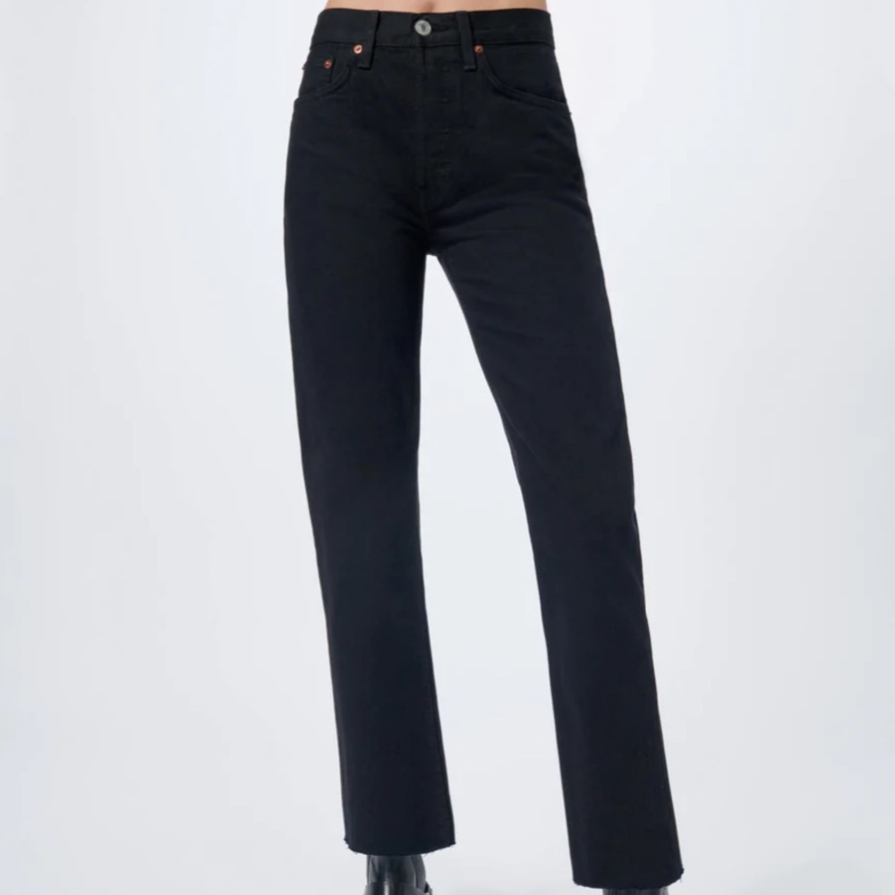 RE/DONE 70s High Rise Stove Pipe straight-leg jeans